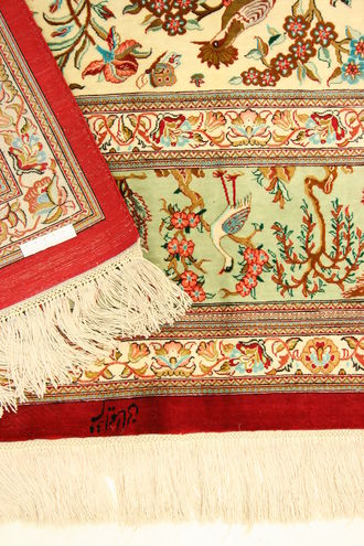 eeuw Minachting impuls Ghom tapijten - Perzische tapijten - Tapijt Encyclopedie | Grav